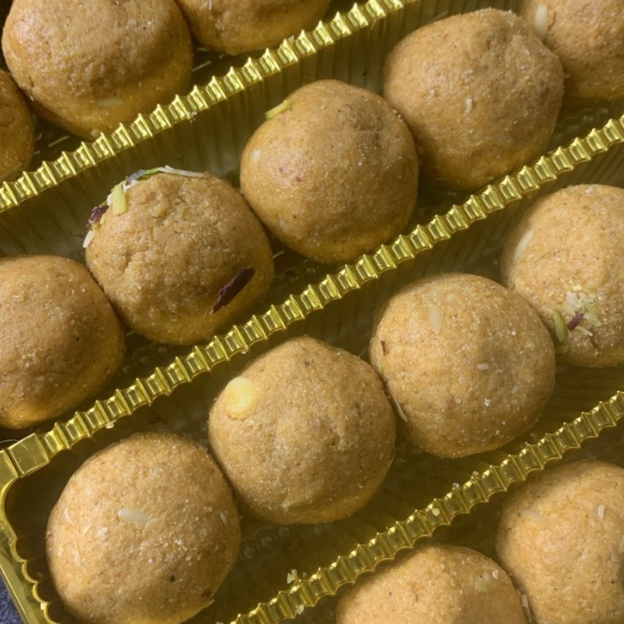 Vedic Dry Fruit Desi Ghee Laddu Packet - Image 2